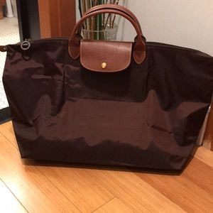 Longchamp Le Pliage Original XL Weekend/Travel Bag - Brown